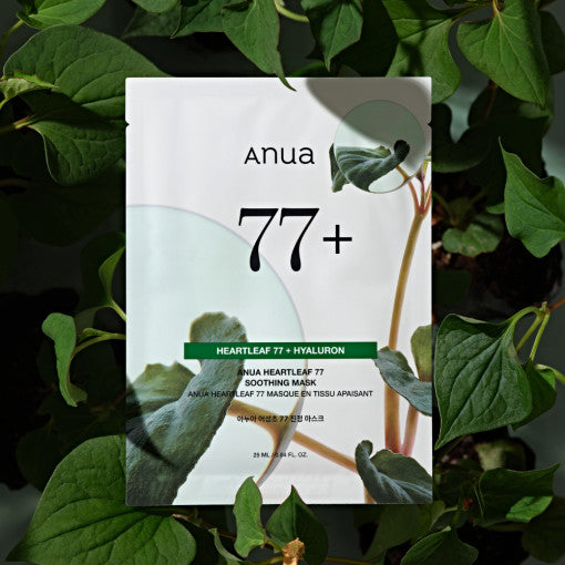 Anua HEARTLEAF 77% SOOTHING SHEET MASK 25ml X 10ea - Chikolab
