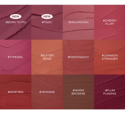 3CE Hazy Lip Clay 4g (12 Colors) - Chikolab