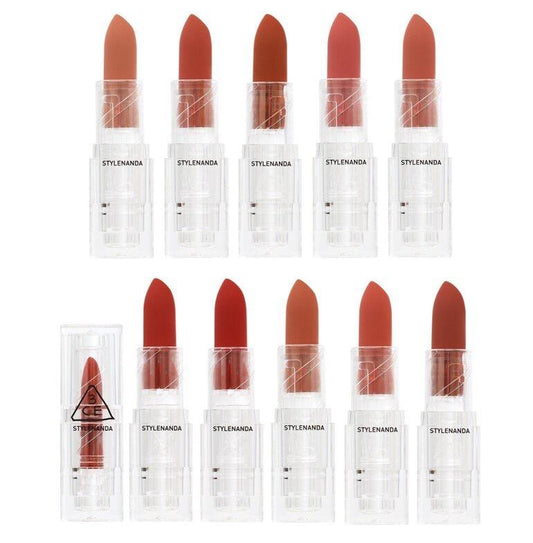 3CE Soft Matte Lipstick 3.5g (10 Colors) - Chikolab