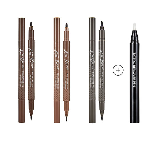 CLIO Kill Brow Dual Tattoo Pen & Remover Pen Set (3 Colors) - Chikolab