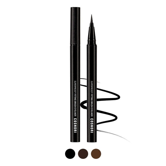COSNORI Super Proof Fitting Brush Eyeliner 0.6g (3 Colors) - Chikolab