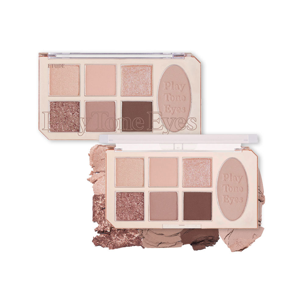 ETUDE HOUSE Play Tone Eye Palette 6.4g #Nude Milk Tea - Chikolab