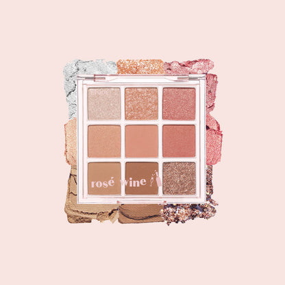 ETUDE Play Color Eyes 9-Color #Rose Wine - Chikolab
