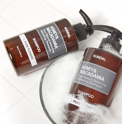 KUNDAL HONEY&MACADAMIA Pure Natural Balancing Refreshing Shampoo 500ml #YLANG YLANG - Chikolab