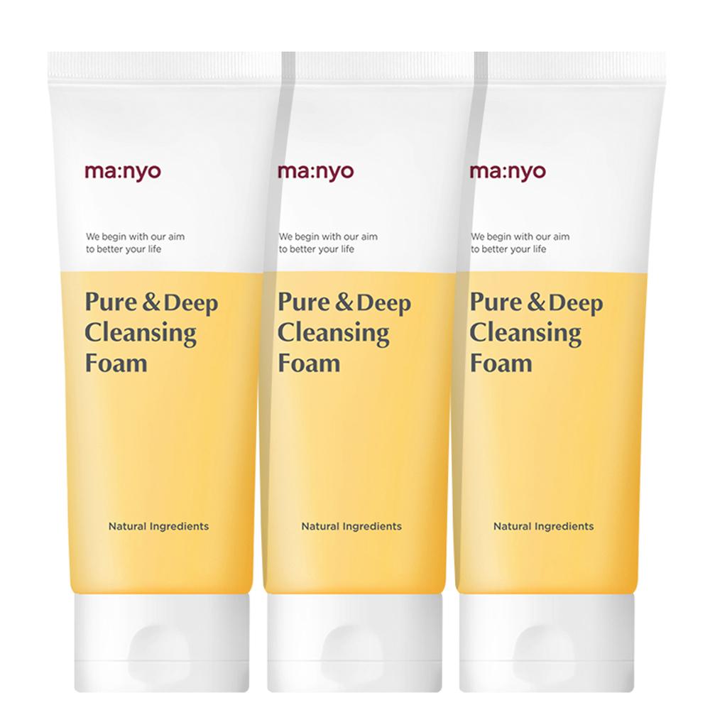MANYO FACTORY Pure & Deep Cleansing Foam 100ml X 3ea - Chikolab