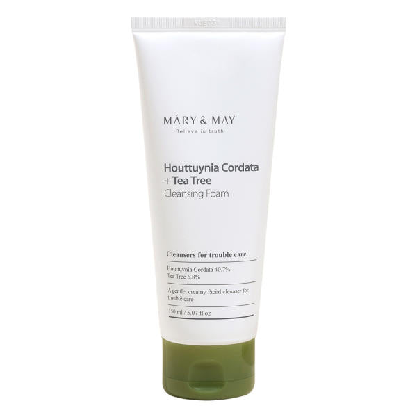 [MARY & MAY] Houttuynia Cordata + Tea Tree Cleansing Foam 150ml - Chikolab