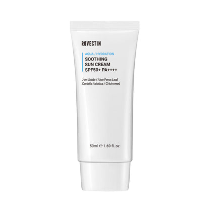 ROVECTIN AQUA SOOTHING SUN CREAM SPF50+ PA++++ 50ml - Chikolab