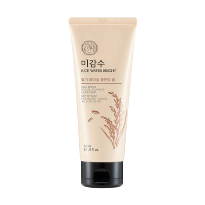 THE FACE SHOP Rice Water Bright Rice Bran Foaming Cleanser 150ml - Chikolab