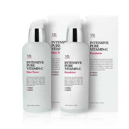 VIBAS Intensive Pure Vitamin C Skin Toner 130ml + Emulsion Set 130ml - Chikolab