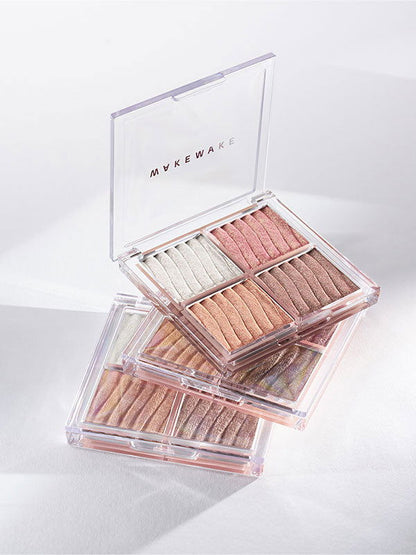 WAKEMAKE Glow Contouring Highlighter Palette 7.8g - Chikolab