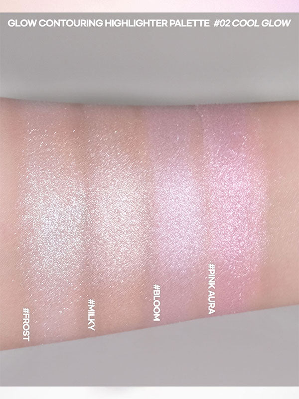 WAKEMAKE Glow Contouring Highlighter Palette 7.8g - Chikolab