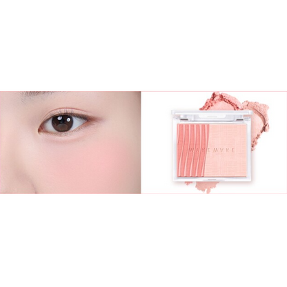 WAKEMAKE Sheer Layering Dual Blusher (5 Colours) - Chikolab