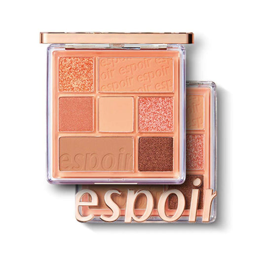 espoir Real Eye Palette #1 Peachy Like (Warm Peach Color Filter) 10g - Chikolab