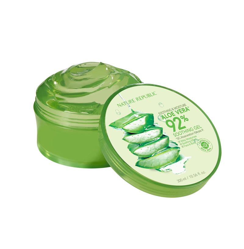 [NATURE REPUBLIC] Soothing & Moisture Aloe Vera 92% Soothing Gel 300ml - Chikolab