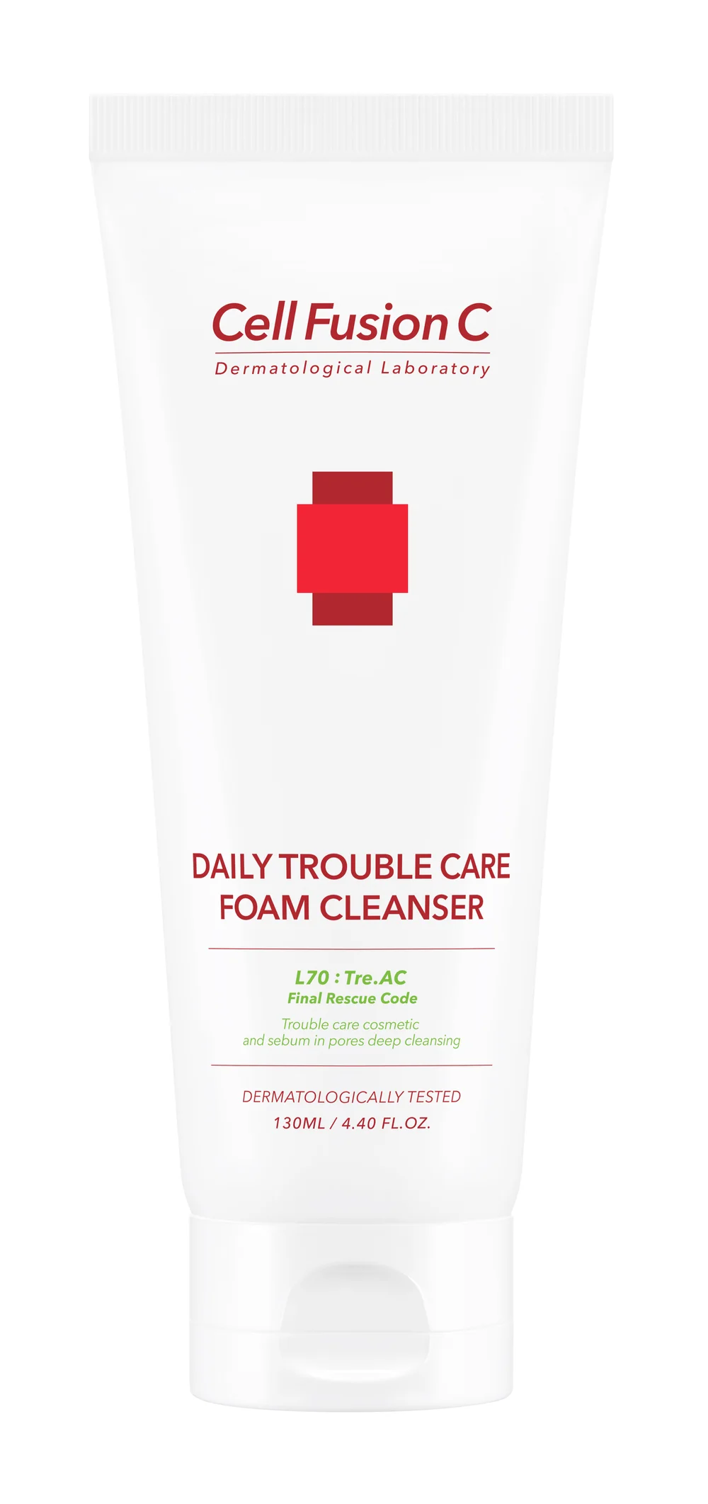 [Cell Fusion C] TRE.AC Daily Trouble Care Foam Cleanser 130ml - Chikolab