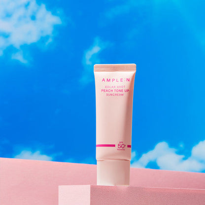 AMPLE:N Solar Shot Peach Tone Up Suncream 40ml - Chikolab