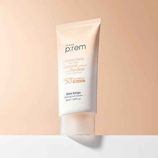 make p:rem Glow Beige Tone Up Sun Cream 50ml