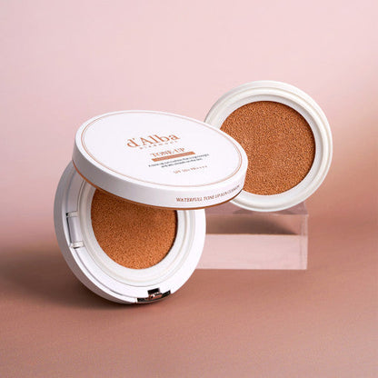 d'Alba Waterfull Tone-Up Sun Cushion 15g+15g(refill) SPF50+/PA++++ - Chikolab