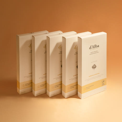 d'Alba White Truffle Double Mask Pack [Nutritive/Hydrating] 32.5g X 20ea - Chikolab