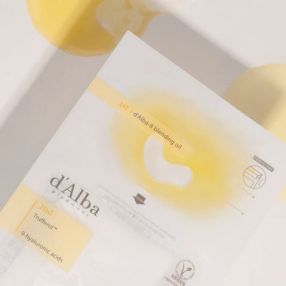 d'Alba White Truffle Double Mask Pack [Nutritive/Hydrating] 32.5g X 20ea - Chikolab