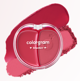 colorgram Tintin Dory Duo Blusher 5g fb52c7-4.myshopify.com 05 Red Heart Duo Blush