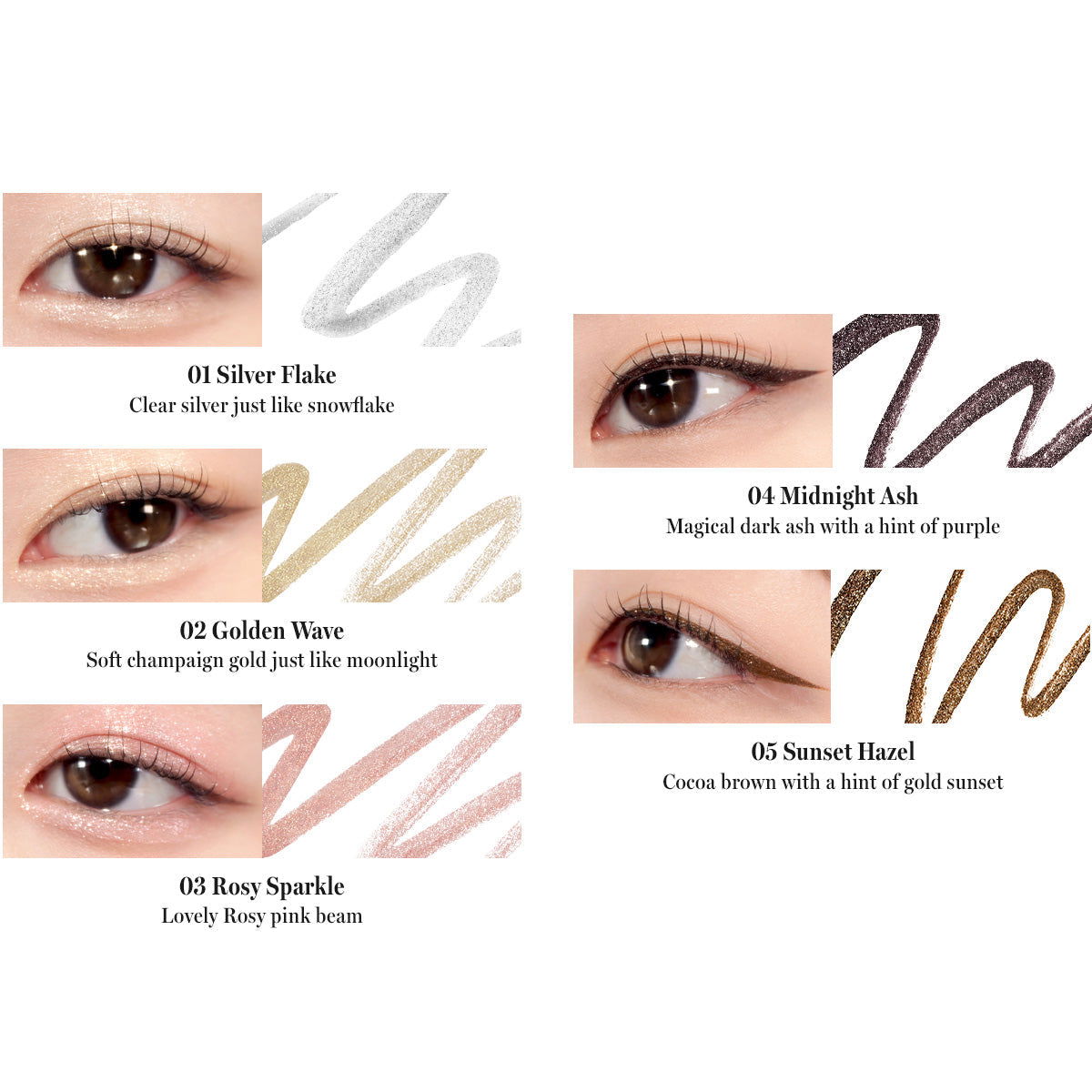 rom&nd Twinkle Pen Liner 0.5g - Chikolab